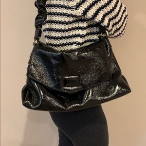 ALEX.MAX black crinkly patent leather so soft